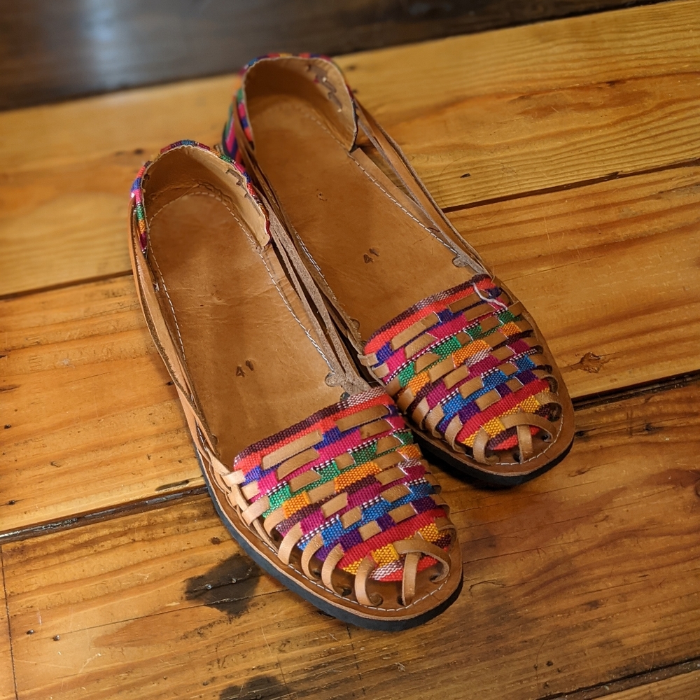 Colorful Leather/Cloth Flats